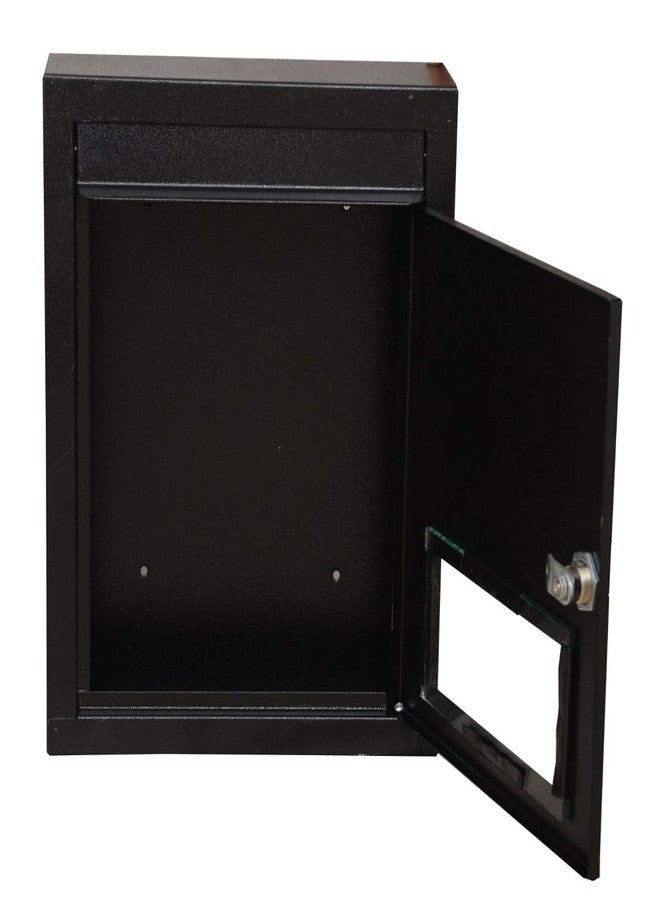 LEPOSE صندوق بريد ليبوس للمنزل، حامل جداري، رف معدني جداري، صندوق بريد، صندوق بريد خارجي، قطع ديكور منزلي (صندوق اقتراحات أسود) - Image 3